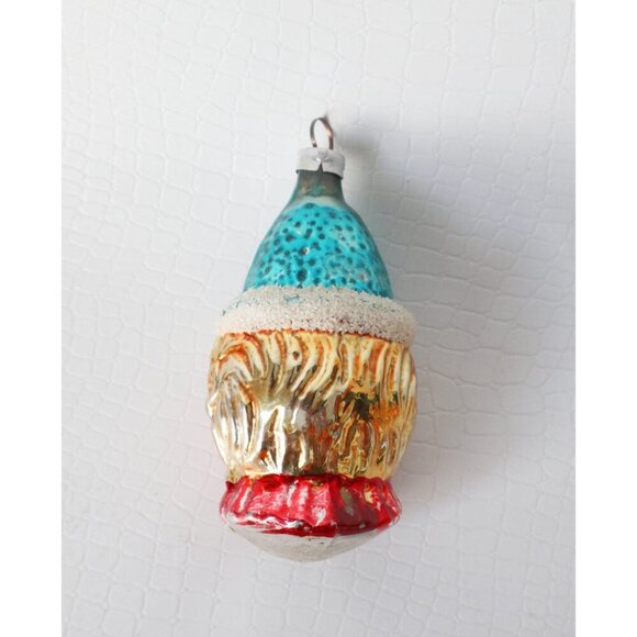 Vintage Mercury Glass Antique Figural Glass CLOWN Ornament Germany Christmas - Picture 4 of 5